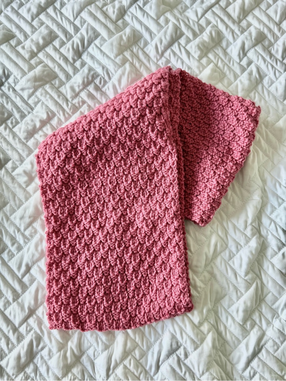 Handmade Rose Pink Infinity Scarf